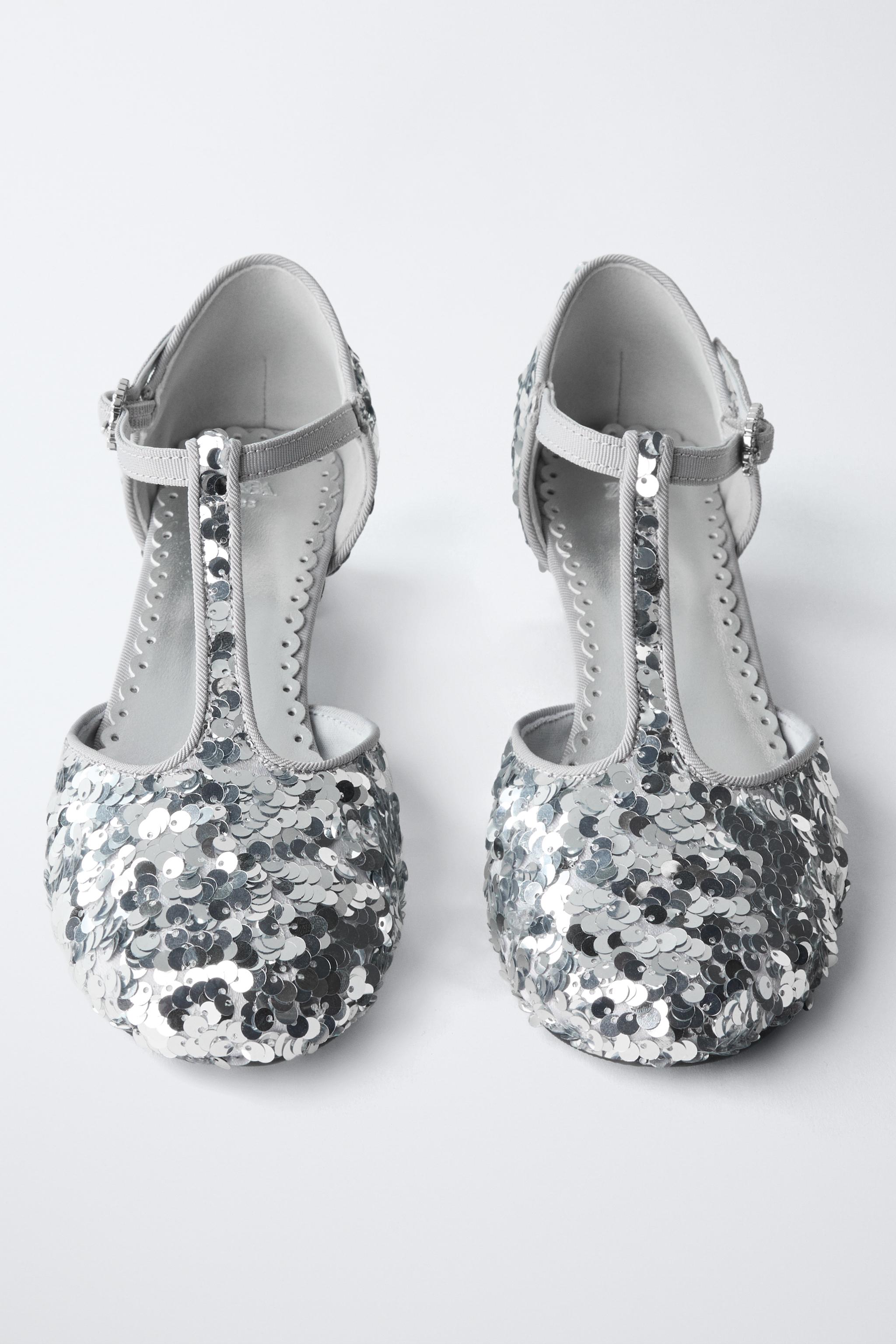 CHAUSSURES À TALONS PAILLETTES